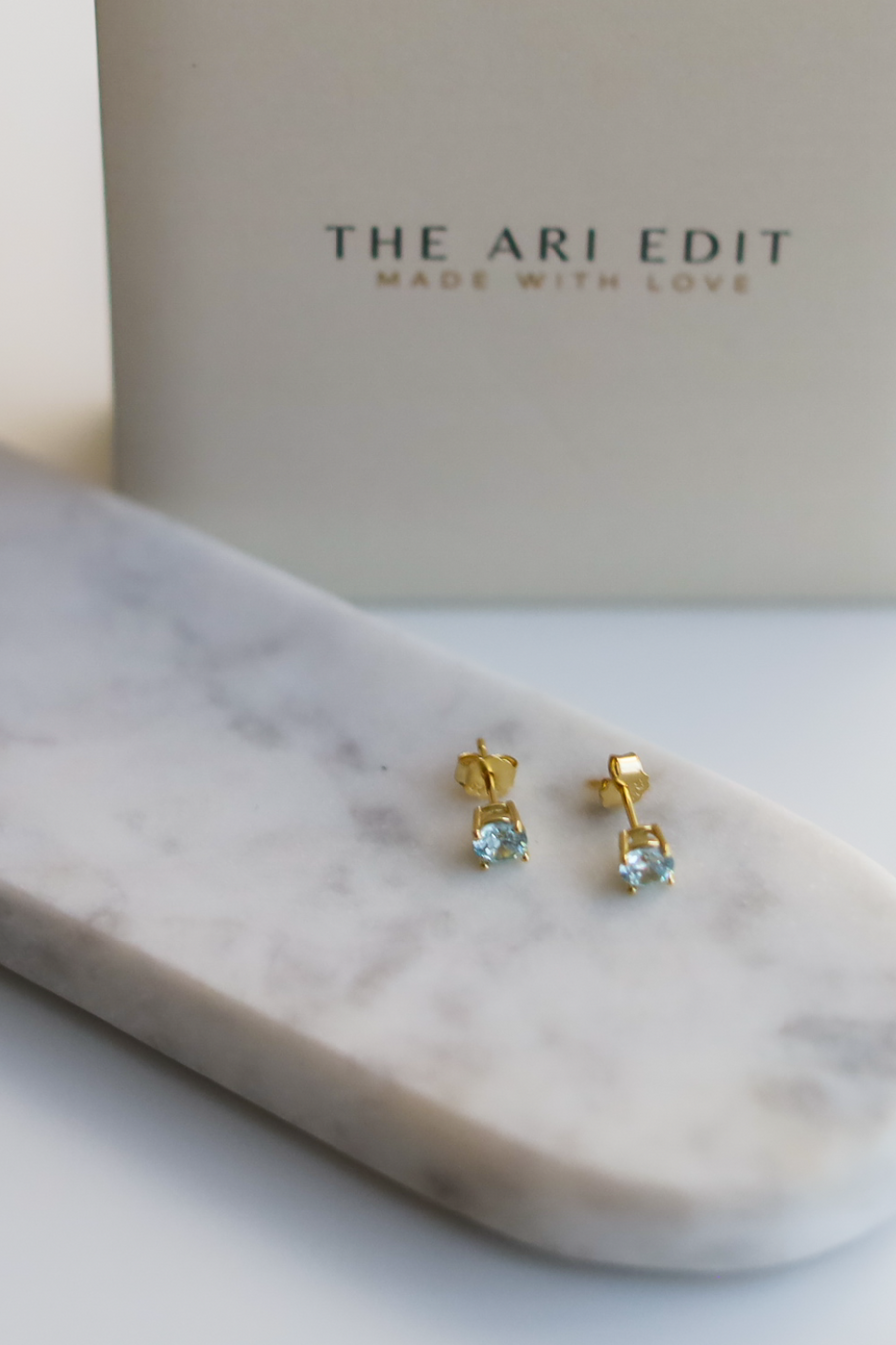 March Birthstone Earrings