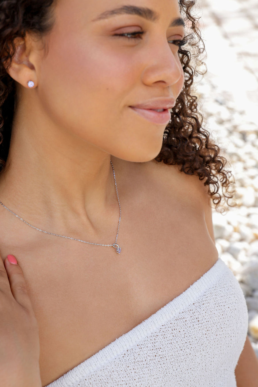 February Birthstone Earrings